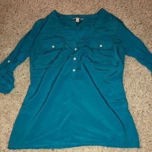 Banana republic blue top size small